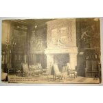 Carte postale ancienne finistere chateau de keriolet grande cheminee de la salle des gardes