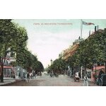Carte postale ancienne, france, paris ( 75 ), le boulevard poissonnire anim