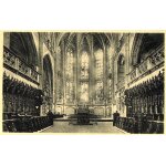 Carte postale ancienne, france, ain ( 01 ), bourg en bresse, eglise du brou, vue int�rieure , le choeur ...