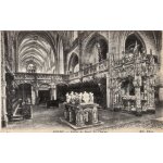 Carte postale ancienne, france, ain ( 01 ), bourg, eglise de brou, le choeur