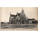 Carte postale ancienne, france, ain ( 01 ), bourg, eglise de brou, vue d'ensemble