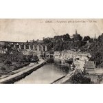 Carte postale ancienne, france, c�tes d'armor ( 22 ), dinan, vue g�n�rale prise du saut a l'ane