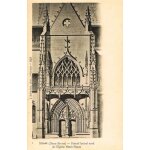 Carte postale ancienne, france, deux s�vres ( 79 ), niort, eglise notre dame, portail lat�ral nord