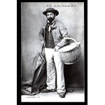 Carte postale ancienne, france, deux svres ( 79 ), thouars, homme en costume du pays thouasais, panier, ...