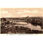 Carte postale ancienne, france, indre et loire ( 37 ), tours, vue g�n�rale prise du c�teau de saint cyr ...