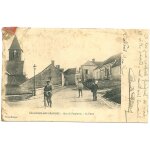 Carte postale ancienne, france, loir et cher ( 41 ), vallires les grandes, rue de pontlevoy, la poste, ...