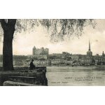Carte postale ancienne, france, maine et loire ( 49 ), saumur, le quartier saint pierre et le ch�teau ...