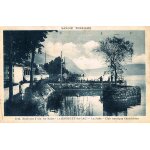 Carte postale ancienne, france, savoie ( 73 ), le bourget du lac, la jet�e, club nautique chamb�rien