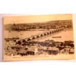 Carte postale ancienne gironde bordeaux le pont et la ville pris de la tour saint michel