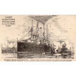 Carte postale ancienne - ligue maritime francaise - n 20 - illustration de albert sebil 1908