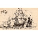 Carte postale ancienne de la ligue maritime francaise numero 16 - illustration de albert sebille 1908 ...