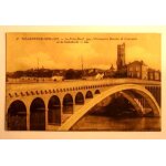 Carte postale ancienne lot et garonne villeuneuve sur lot le pont neuf par l entreprise mercier & limousin ...