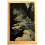 Carte postale ancienne lot puits de padirac grand dome le lac superieur et les stalagmites