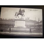 Carte postale ancienne lyon place bellecour