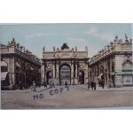 Carte postale ancienne de nancy : l' arc de triomphe (1757).