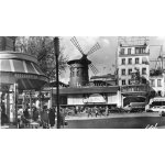 Carte postale ancienne noir et blanc - dentelee le moulin rouge - editions de luxe estel - photo veritable ...
