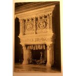 Carte postale ancienne sarthe lude chateau de lude cheminee de la salle a manger