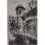 Carte postale ancienne de strasbourg : cour du corbeau. edit  la cigogne . 702.