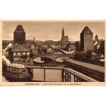 Carte postale ancienne - strasbourg - les ponts couverts et la cath�drale