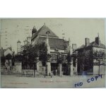 Carte postale ancienne de troyes : eglise st. nicolas . phot. chateau. granddidier. timbre semeuse 15c ...