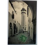 Carte postale ancienne, tunisie, tunis, minant de sidi ben krous