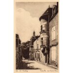 Carte postale ancienne - vezelay - tourelle, rue saint pierre