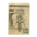 Carte postale ancienne. vins de saumur et du beaujolais