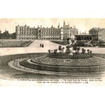 Carte postale ancienne, yvelines ( 78 ), saint germain en laye, le ch�teau vu du rond point de la terrasse ...