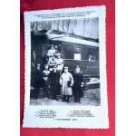 Carte postale anim�e cpa dentel�e d'une photo v�ritable prise lors de l'armistice 11 novembre 1918. mar�chal ...