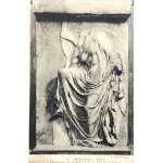 Carte postale athnes, nik, fragment de la balustrade du temple d'athna