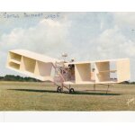 Carte postale / avion santos dumont 14 bis / 1906