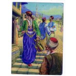 Carte postale bosnie herzegovine costumes nationaux de la bosnie traditionnel yougoslavie etat mediocre ...