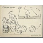 Carte postale a colorier   lait sucr nestl   :   l'heureuse maman   ( annes 1950 / 1960 ) - illustrateur ...