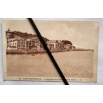 Carte postale (cpa s�pia) de saint jean de luz :  la pointe de ciboure vers socoa . imprimerie l�vy et ...