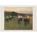 Carte postale edgar degas, chevaux de course a longchamp, 1871
