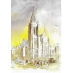 Carte postale de l'eglise saint - séverin a paris - vue extérieure au 19e siècle Carte postale de l'eglise saint - séverin a paris - vue extérieure au 19e siècle
