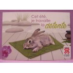 Carte postale -   cet et, je travaille la detente   - fondation 30 millions d'amis