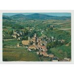 Carte postale jarnioux, rh�ne, vue a�rienne du bourg et du ch�teau de jarnioux