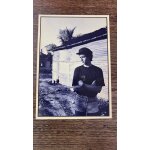 Carte postale jean jacques goldman en short jean ref 6 libreville 2 avril 1988