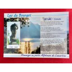 Carte postale lamartine. lac du bourget . savoie. dep 73. extraits du po�me  ; le lac ; de alphonse de ...