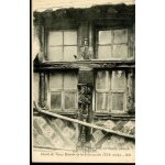 Carte postale de lisieux (calvados) d�tail du vieux manoir de la salamandre (16 eme si�cle)