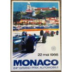 Carte postale - monaco - grand prix 1966 - 10x15cm
