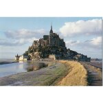 Carte postale - le mont saint michel - le couesnon au pied du mont
