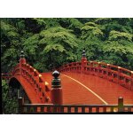 Carte postale de nikko (japon) shinkyo (divine bridge)