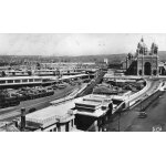 Carte postale noir et blanc - dentel�e 484 marseille la cathedrale et bassins de la joliette - veritable ...