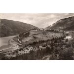 Carte postale noir et blanc dentelee n 4905 - saint julien du verdon ( 04 ) et le lac editions mar