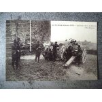 Carte postale non ecrite reproduction la grande guerre 1914 le canon de 75 en batterie