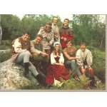 Carte postale o. r. t. f. : thierry la fronde :   les compagnons de thierry au grand complet . . .   ...