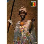 Carte postale parure de fete republique du senegal dakar sourire jeune fille