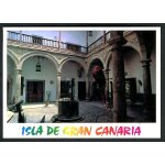 Carte postale - patio - maison de christophe colomb - grande canarie - espagne